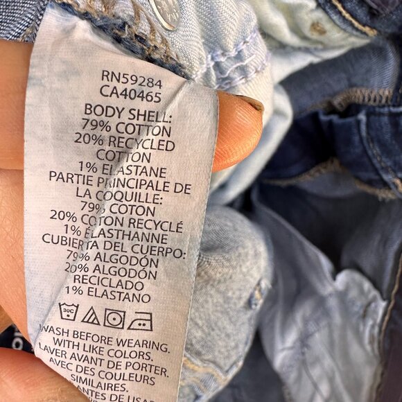 Childrens Place Boys Size 16 Stretch Adjustable Waist Straight Leg Dark Wash Jea - Picture 8 of 15